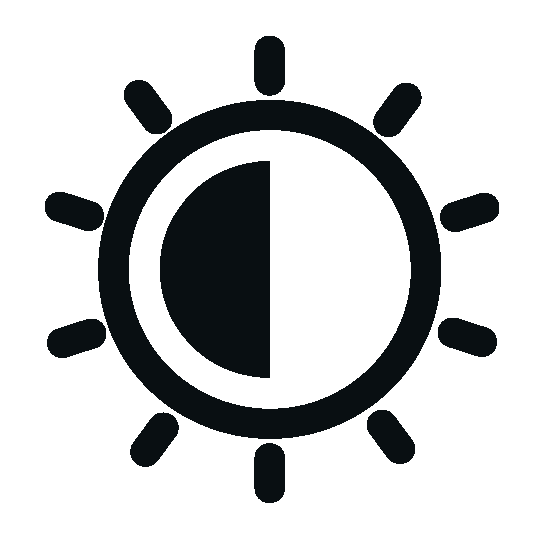 Icon sun and moon