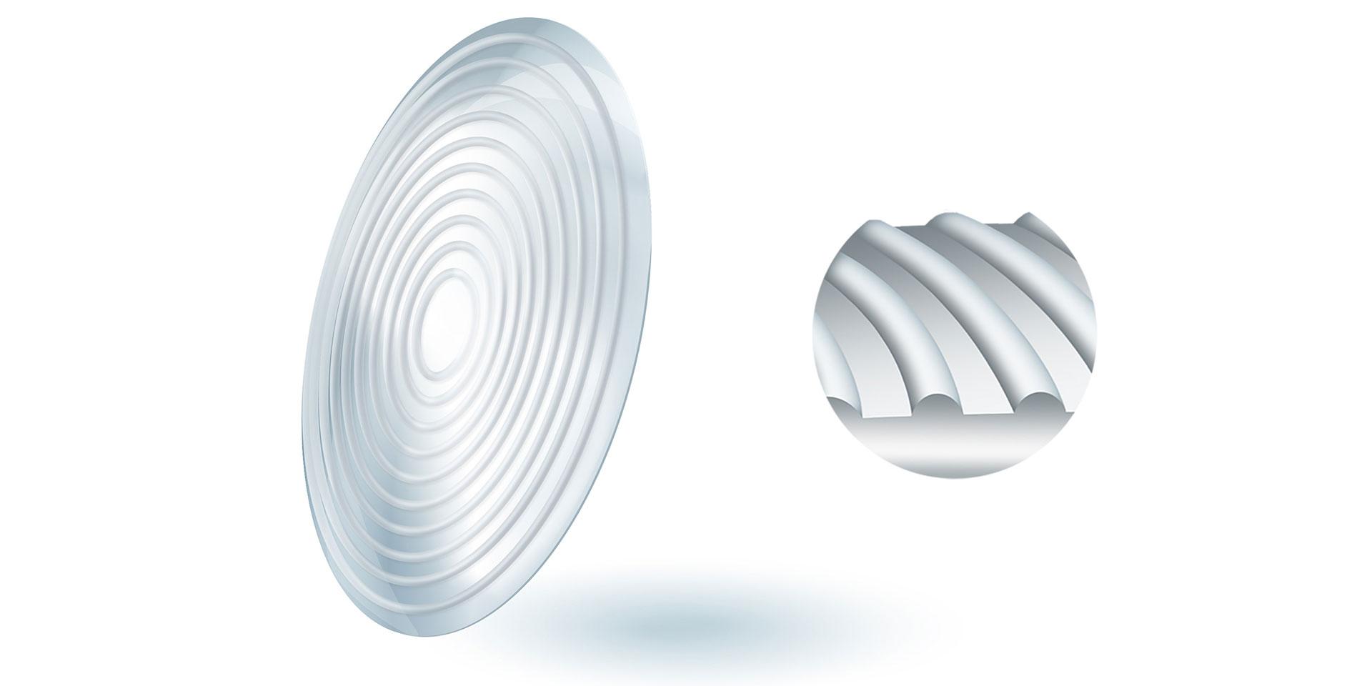 A ZEISS MyoCare lens with a central and a functional zone
